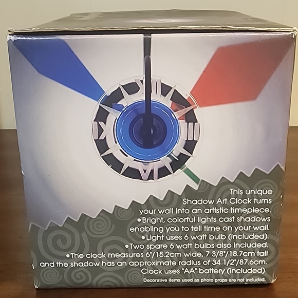 (Rare) HomeTrends Shadow Art Clock   (NEW)  in Box - Picture 2 of 9